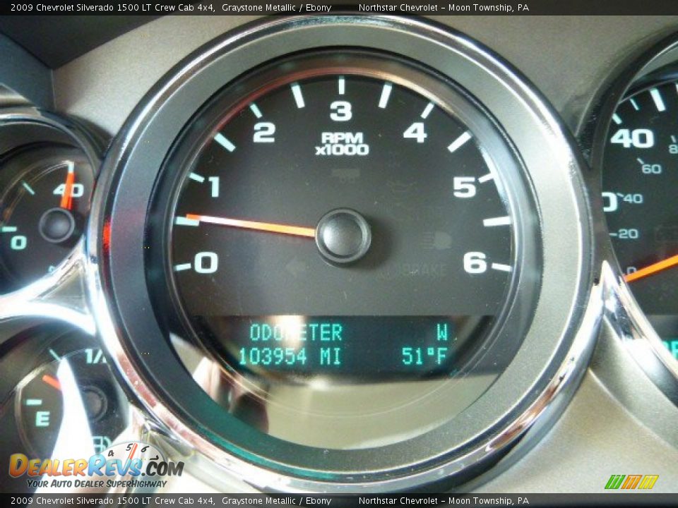 2009 Chevrolet Silverado 1500 LT Crew Cab 4x4 Graystone Metallic / Ebony Photo #19