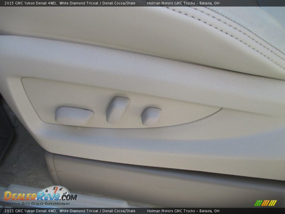 2015 GMC Yukon Denali 4WD White Diamond Tricoat / Denali Cocoa/Shale Photo #7