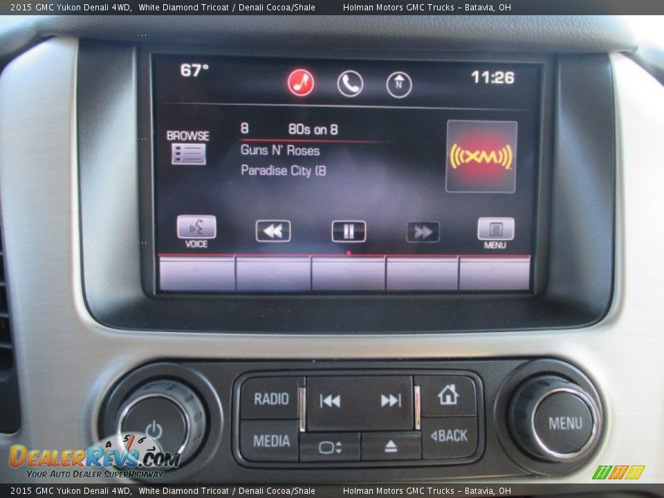 2015 GMC Yukon Denali 4WD White Diamond Tricoat / Denali Cocoa/Shale Photo #12