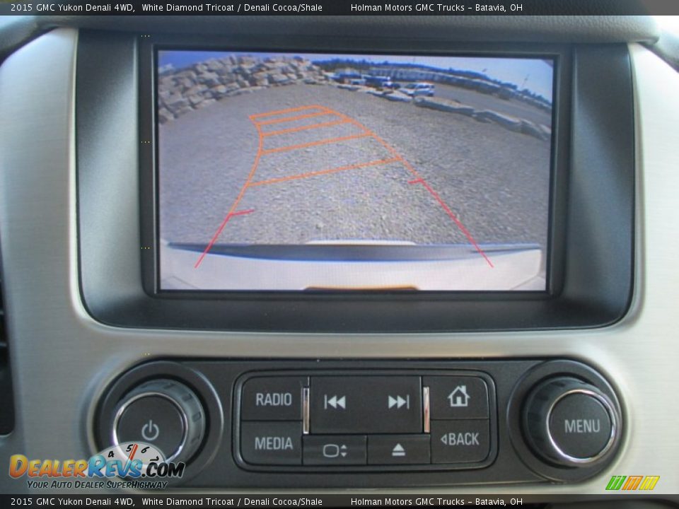 2015 GMC Yukon Denali 4WD White Diamond Tricoat / Denali Cocoa/Shale Photo #13
