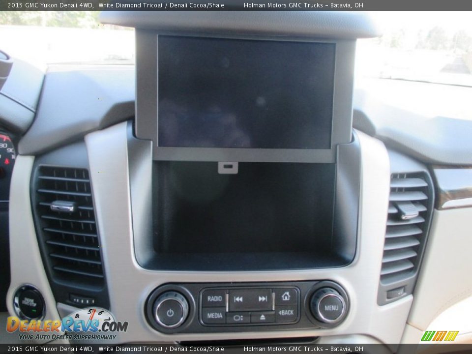 2015 GMC Yukon Denali 4WD White Diamond Tricoat / Denali Cocoa/Shale Photo #14