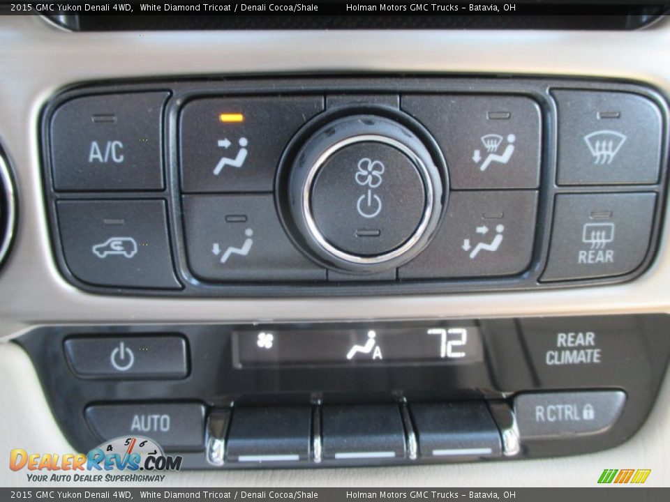2015 GMC Yukon Denali 4WD White Diamond Tricoat / Denali Cocoa/Shale Photo #17