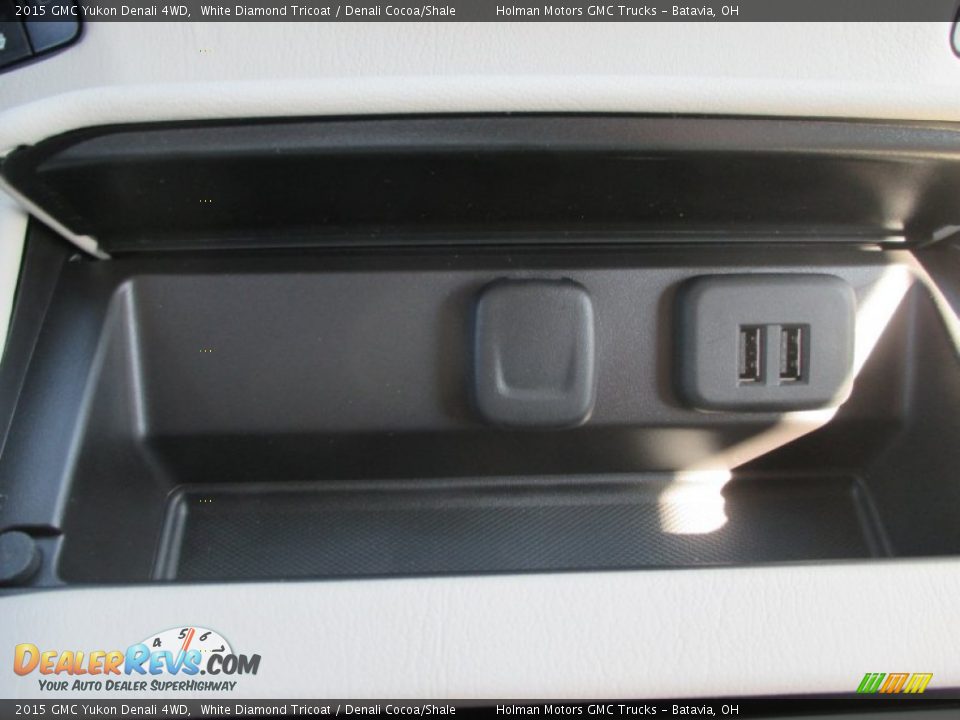 2015 GMC Yukon Denali 4WD White Diamond Tricoat / Denali Cocoa/Shale Photo #18