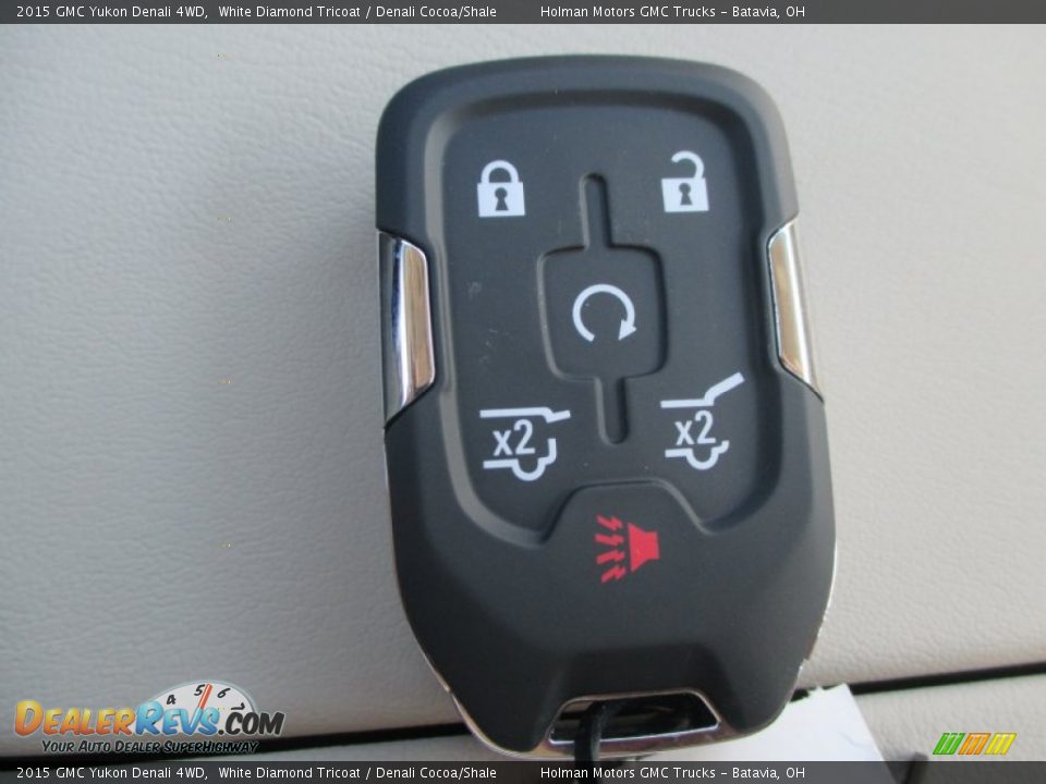 2015 GMC Yukon Denali 4WD White Diamond Tricoat / Denali Cocoa/Shale Photo #19