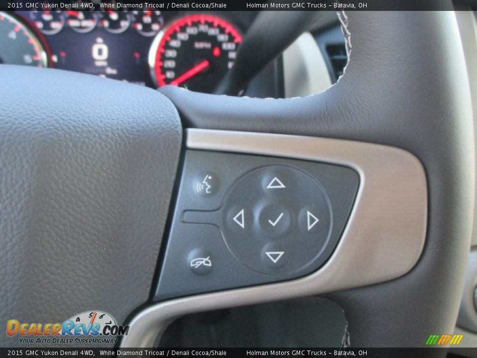 2015 GMC Yukon Denali 4WD White Diamond Tricoat / Denali Cocoa/Shale Photo #21