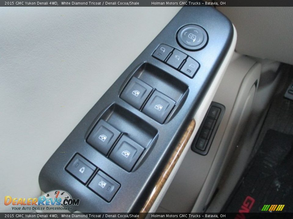 2015 GMC Yukon Denali 4WD White Diamond Tricoat / Denali Cocoa/Shale Photo #26