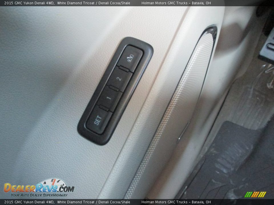 2015 GMC Yukon Denali 4WD White Diamond Tricoat / Denali Cocoa/Shale Photo #27