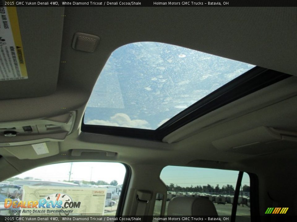 2015 GMC Yukon Denali 4WD White Diamond Tricoat / Denali Cocoa/Shale Photo #33