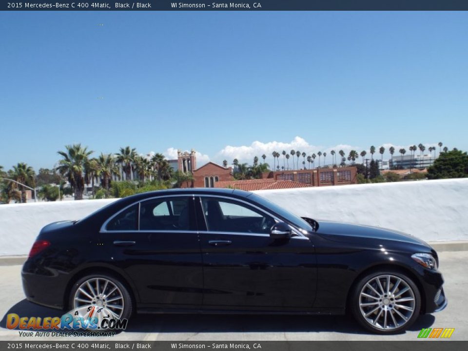 2015 Mercedes-Benz C 400 4Matic Black / Black Photo #3