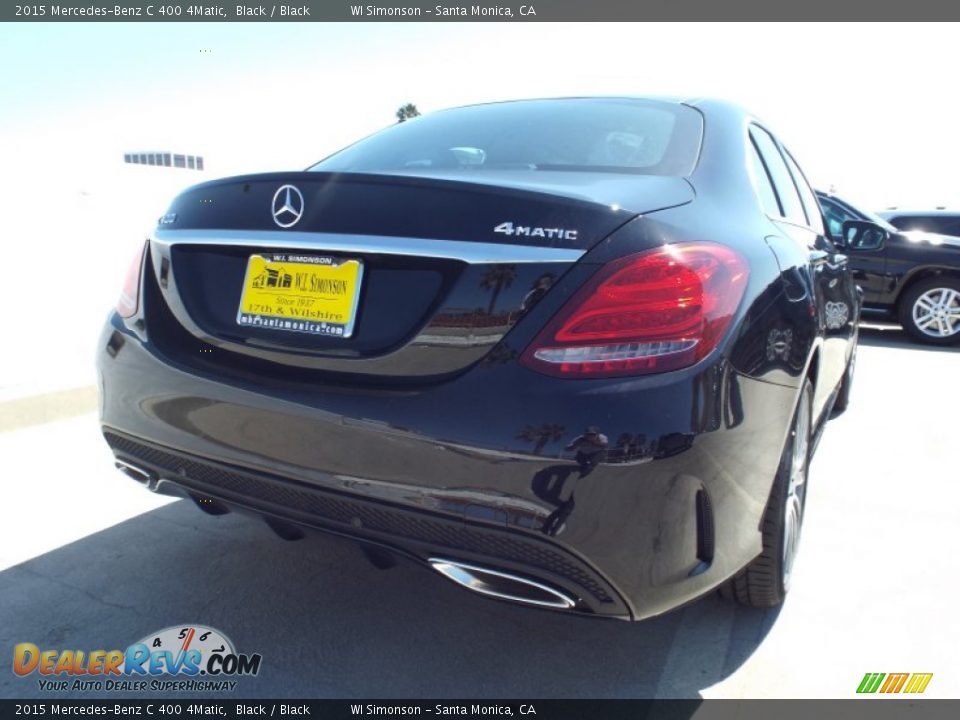 2015 Mercedes-Benz C 400 4Matic Black / Black Photo #4