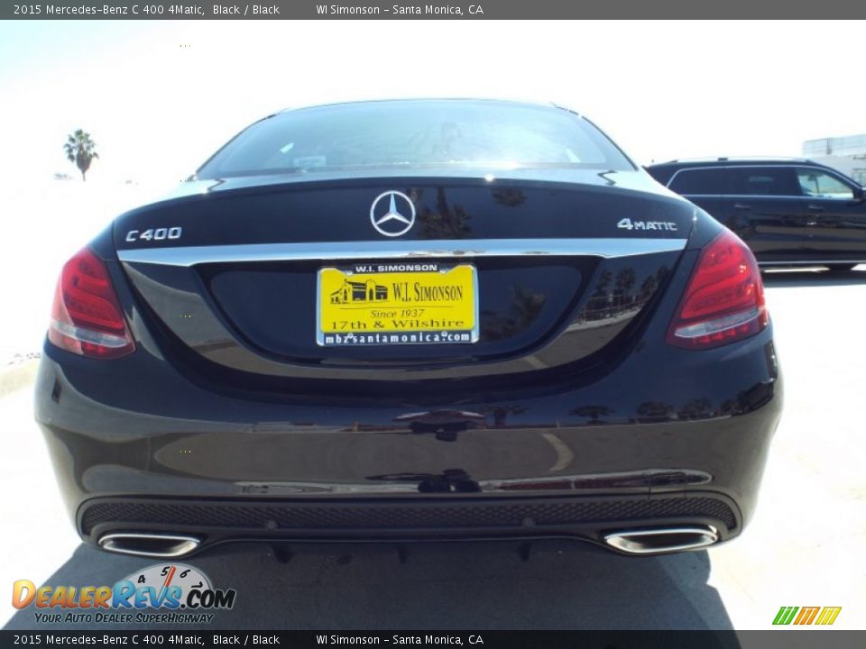 2015 Mercedes-Benz C 400 4Matic Black / Black Photo #5