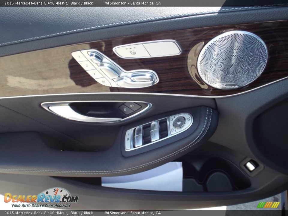 2015 Mercedes-Benz C 400 4Matic Black / Black Photo #6