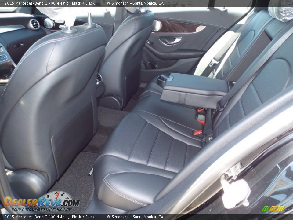 2015 Mercedes-Benz C 400 4Matic Black / Black Photo #8
