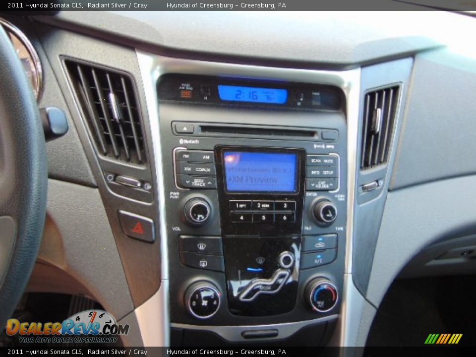 2011 Hyundai Sonata GLS Radiant Silver / Gray Photo #14
