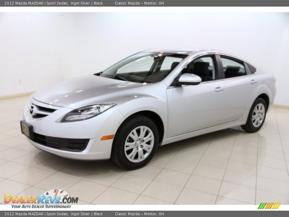2012 Mazda MAZDA6 i Sport Sedan Ingot Silver / Black Photo #3