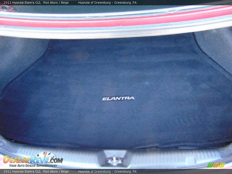 2011 Hyundai Elantra GLS Red Allure / Beige Photo #21