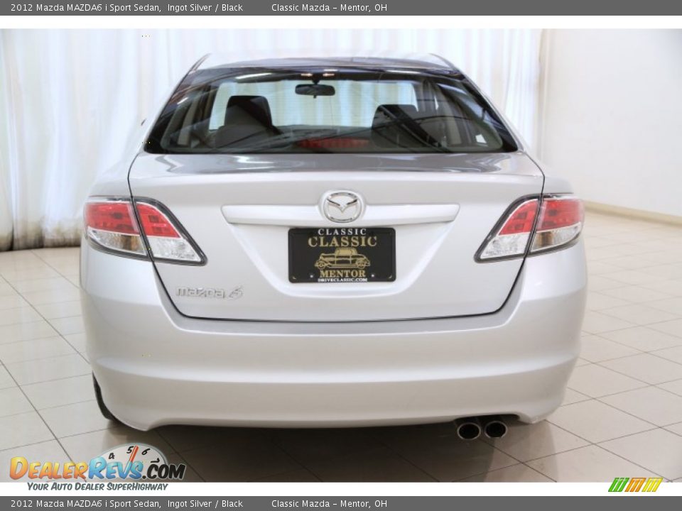 2012 Mazda MAZDA6 i Sport Sedan Ingot Silver / Black Photo #14