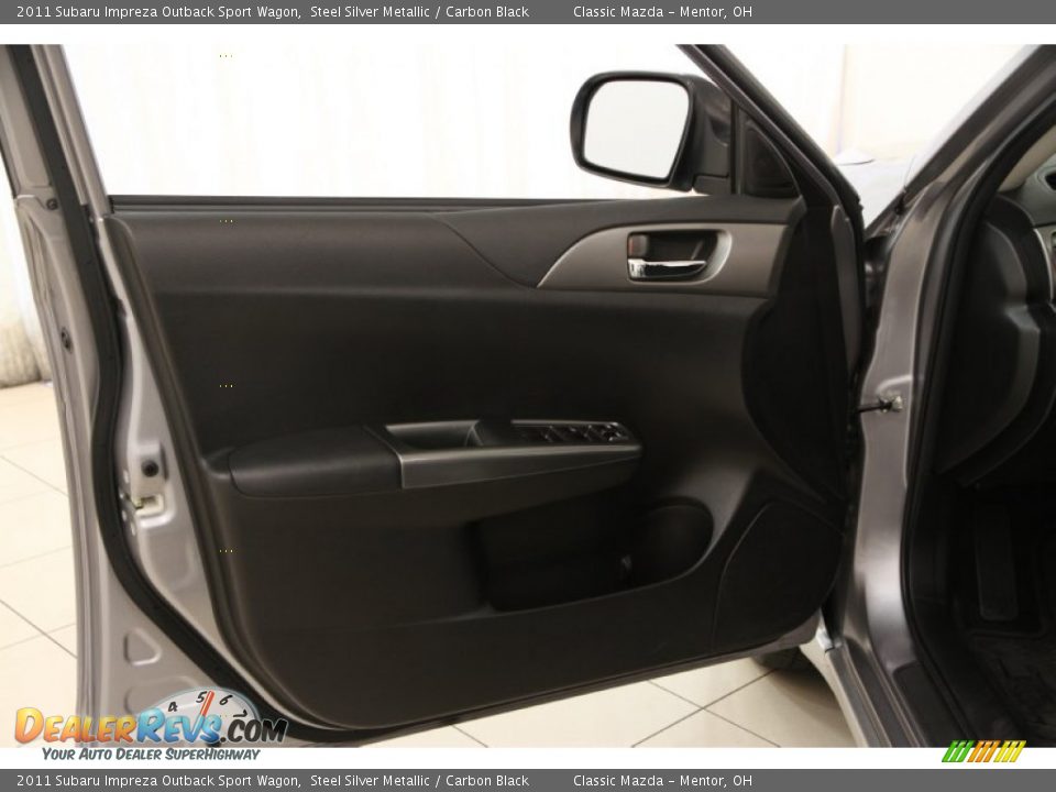 2011 Subaru Impreza Outback Sport Wagon Steel Silver Metallic / Carbon Black Photo #4