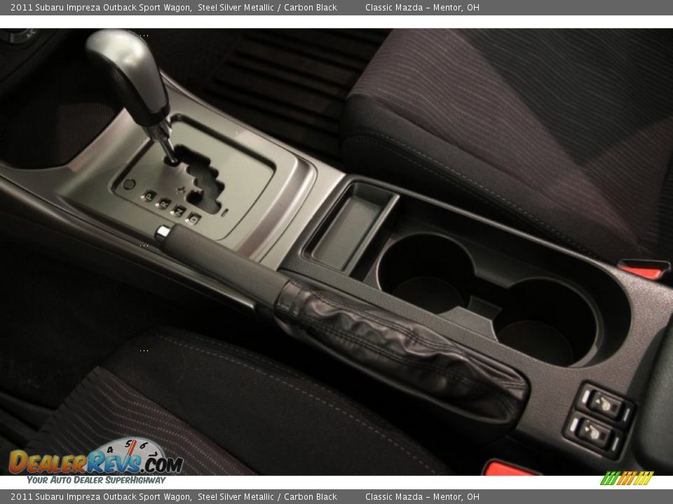 2011 Subaru Impreza Outback Sport Wagon Steel Silver Metallic / Carbon Black Photo #10