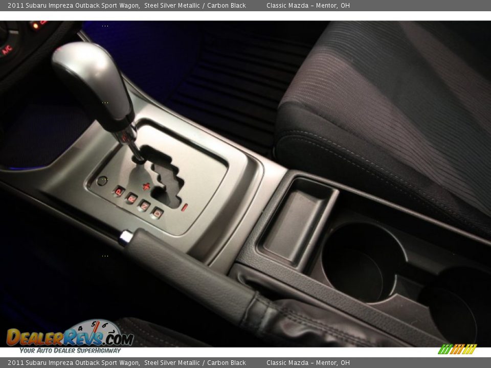 2011 Subaru Impreza Outback Sport Wagon Steel Silver Metallic / Carbon Black Photo #11