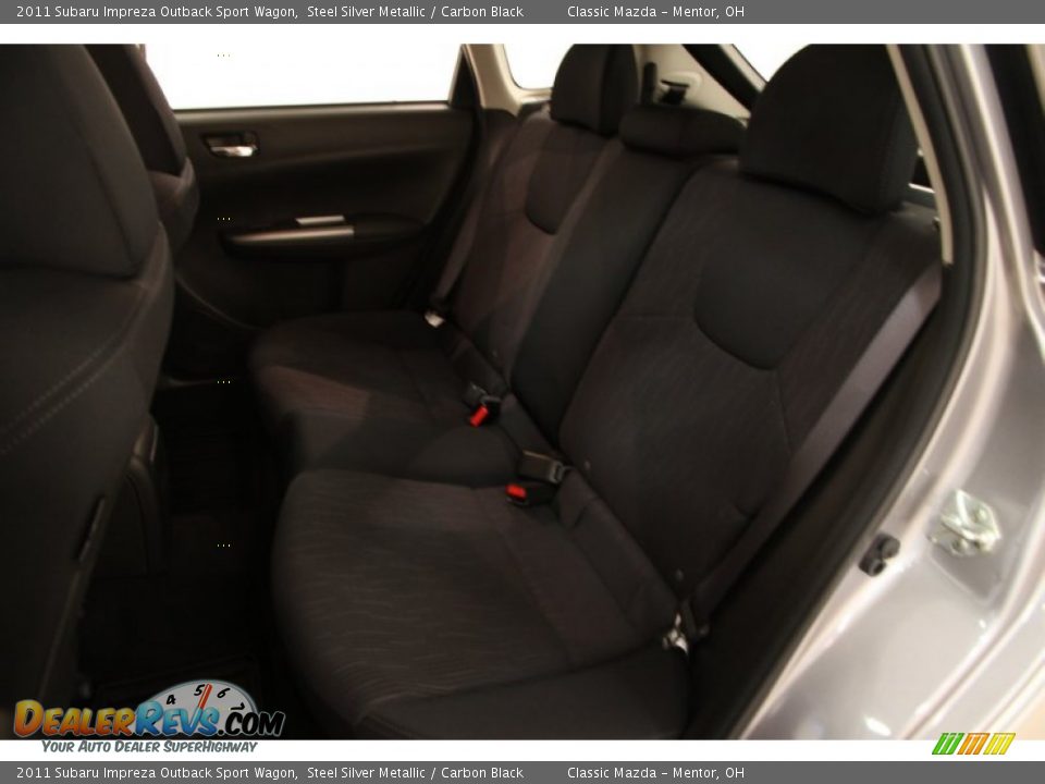 2011 Subaru Impreza Outback Sport Wagon Steel Silver Metallic / Carbon Black Photo #14