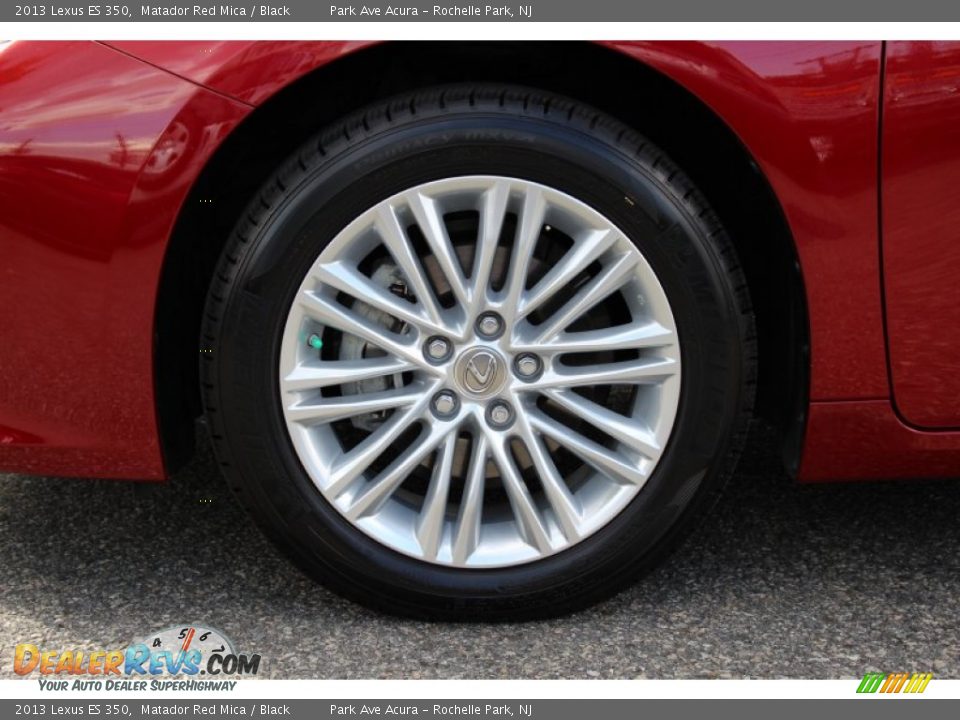 2013 Lexus ES 350 Matador Red Mica / Black Photo #34
