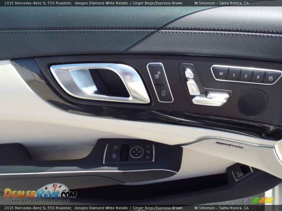 2015 Mercedes-Benz SL 550 Roadster designo Diamond White Metallic / Ginger Beige/Espresso Brown Photo #4