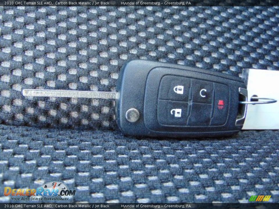 2010 GMC Terrain SLE AWD Carbon Black Metallic / Jet Black Photo #22