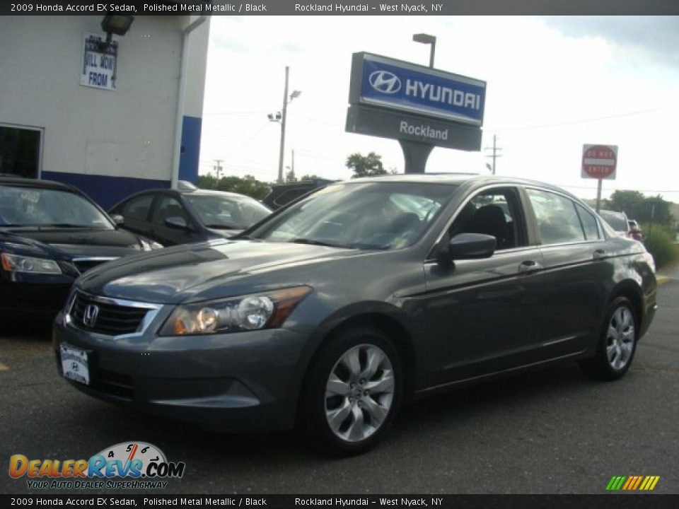 2009 Honda Accord EX Sedan Polished Metal Metallic / Black Photo #1