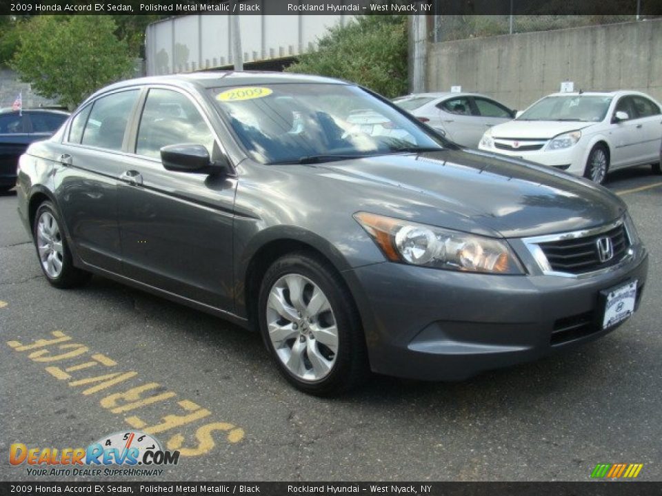 2009 Honda Accord EX Sedan Polished Metal Metallic / Black Photo #3