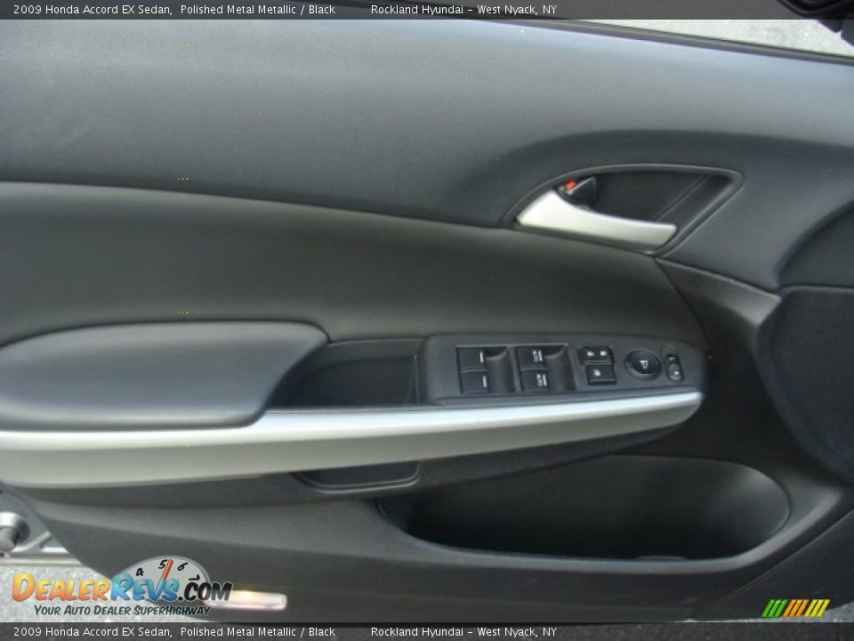 2009 Honda Accord EX Sedan Polished Metal Metallic / Black Photo #7