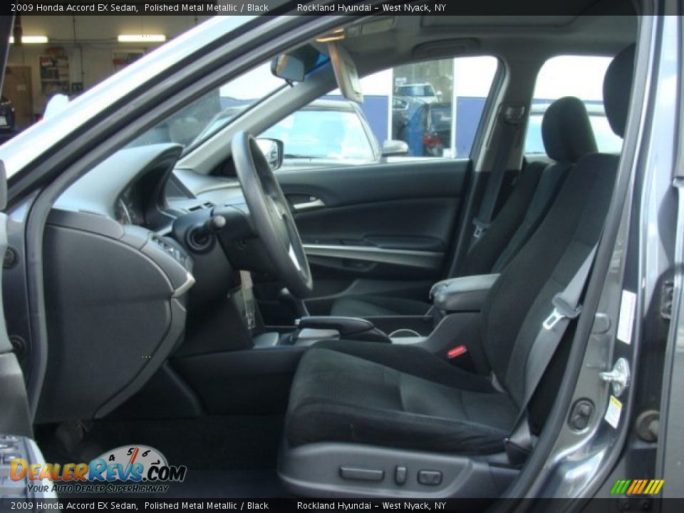 2009 Honda Accord EX Sedan Polished Metal Metallic / Black Photo #10