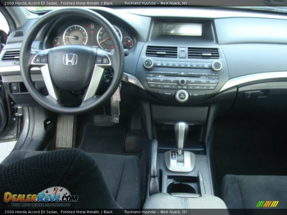 2009 Honda Accord EX Sedan Polished Metal Metallic / Black Photo #12