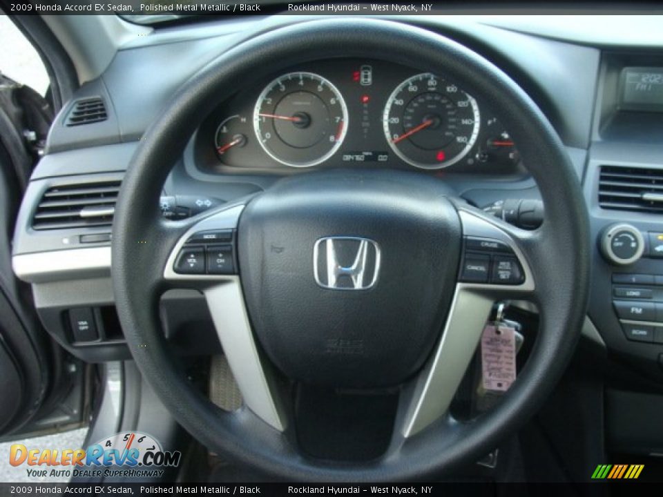 2009 Honda Accord EX Sedan Polished Metal Metallic / Black Photo #13