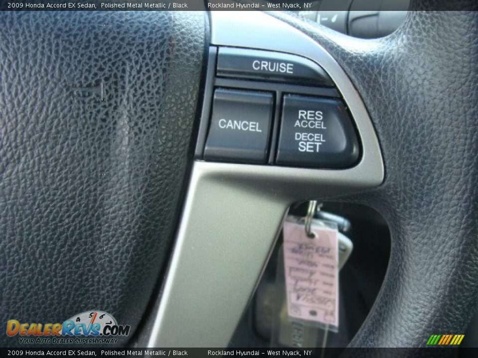 2009 Honda Accord EX Sedan Polished Metal Metallic / Black Photo #15