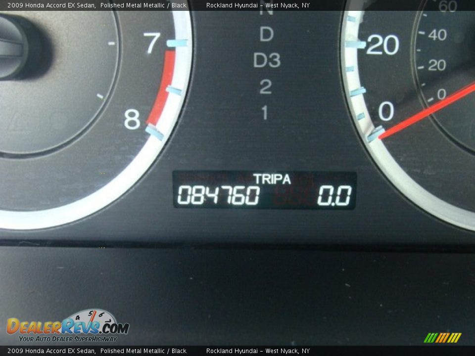 2009 Honda Accord EX Sedan Polished Metal Metallic / Black Photo #16