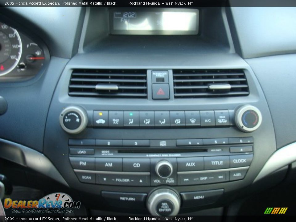 2009 Honda Accord EX Sedan Polished Metal Metallic / Black Photo #17