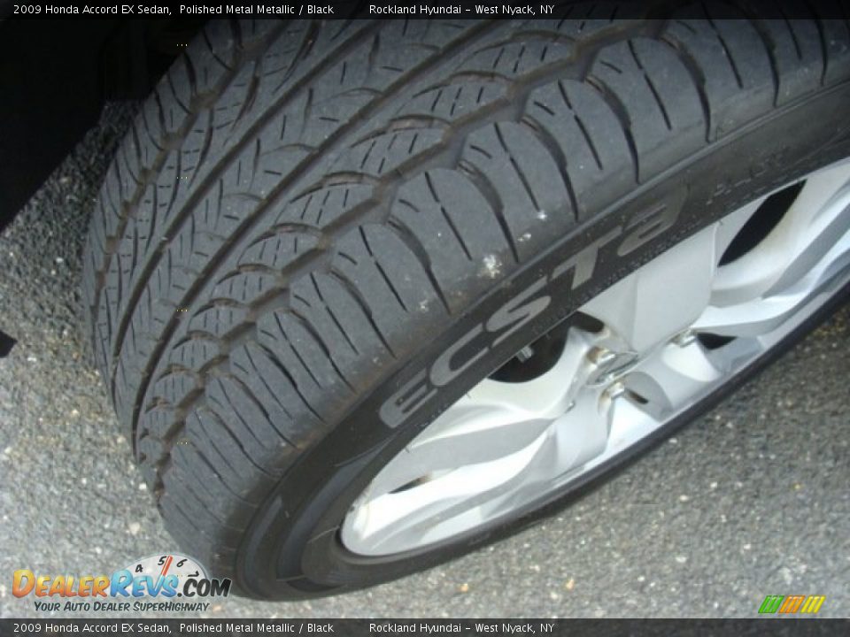 2009 Honda Accord EX Sedan Polished Metal Metallic / Black Photo #27
