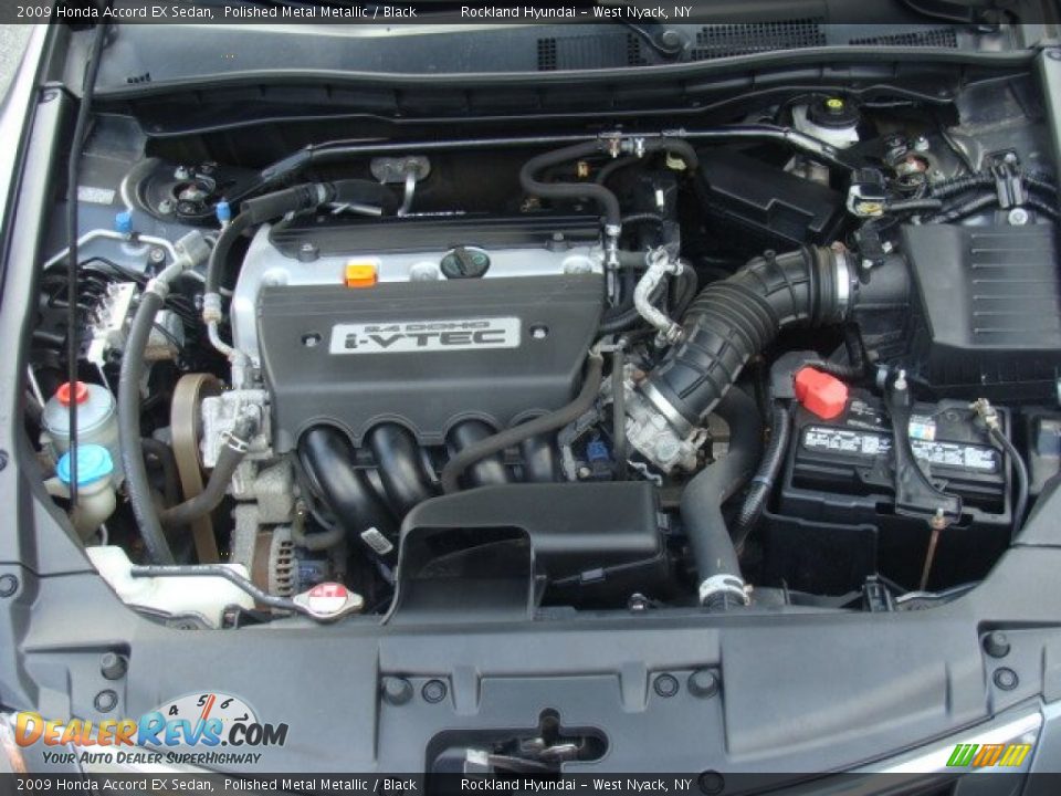 2009 Honda Accord EX Sedan Polished Metal Metallic / Black Photo #28