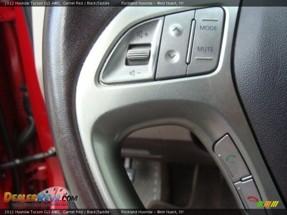 2012 Hyundai Tucson GLS AWD Garnet Red / Black/Saddle Photo #14