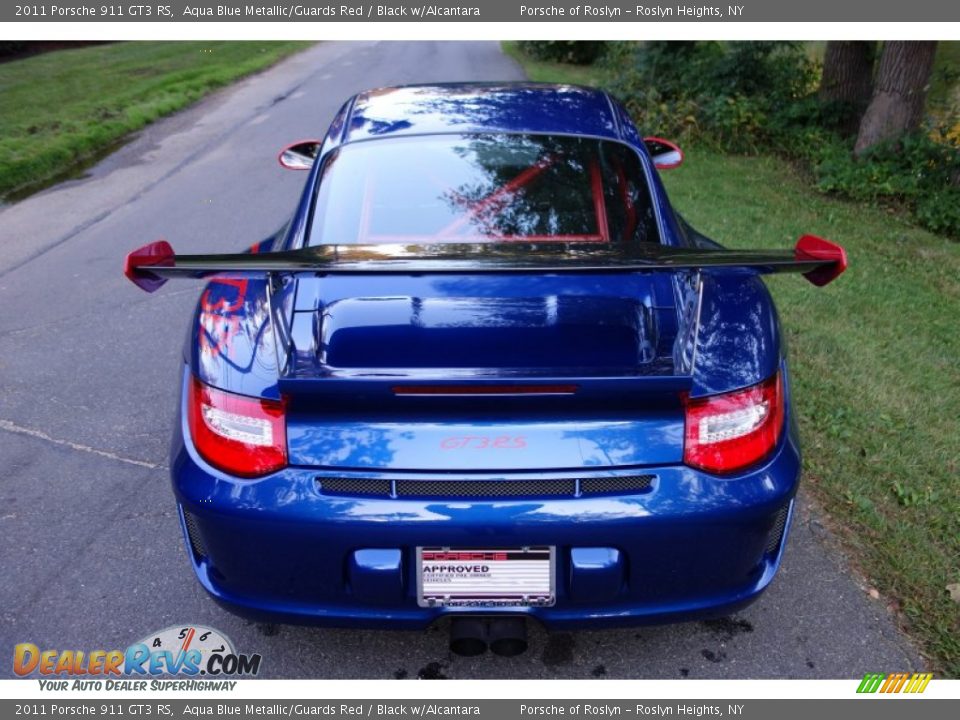 2011 Porsche 911 GT3 RS Aqua Blue Metallic/Guards Red / Black w/Alcantara Photo #10