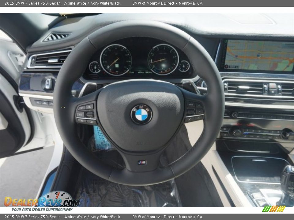 2015 BMW 7 Series 750i Sedan Steering Wheel Photo #9