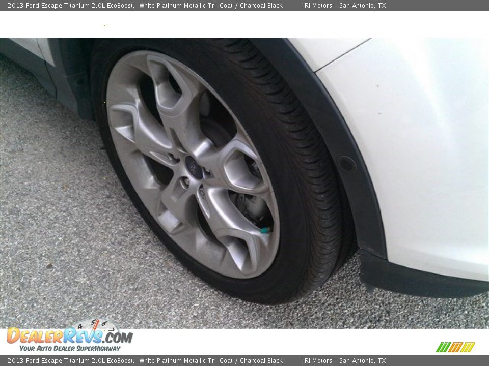 2013 Ford Escape Titanium 2.0L EcoBoost White Platinum Metallic Tri-Coat / Charcoal Black Photo #6