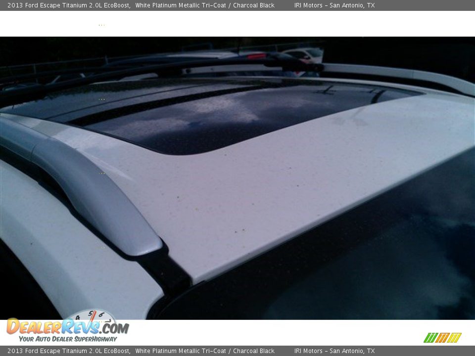 2013 Ford Escape Titanium 2.0L EcoBoost White Platinum Metallic Tri-Coat / Charcoal Black Photo #7