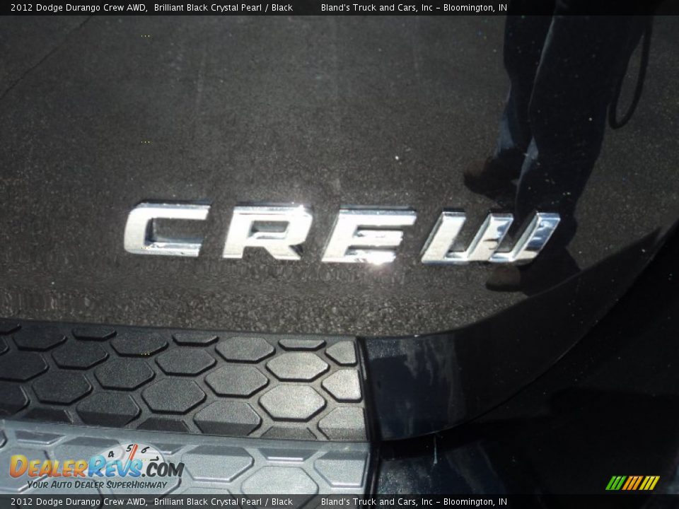 2012 Dodge Durango Crew AWD Brilliant Black Crystal Pearl / Black Photo #35
