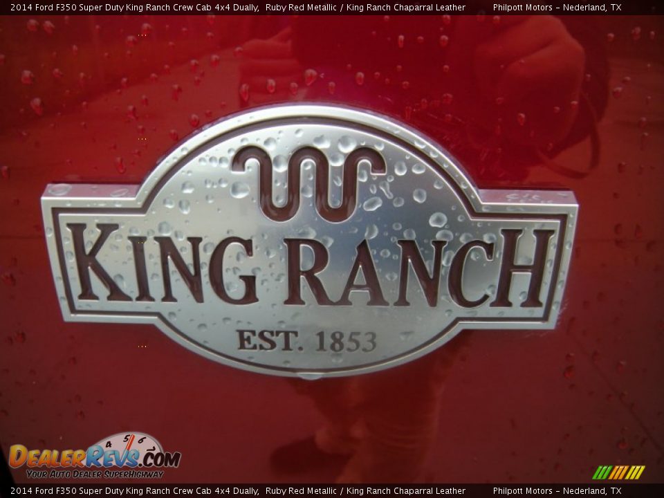 2014 Ford F350 Super Duty King Ranch Crew Cab 4x4 Dually Ruby Red Metallic / King Ranch Chaparral Leather Photo #14