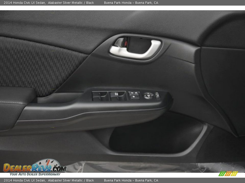 2014 Honda Civic LX Sedan Alabaster Silver Metallic / Black Photo #8