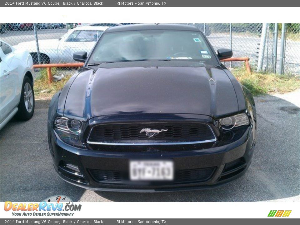 2014 Ford Mustang V6 Coupe Black / Charcoal Black Photo #9