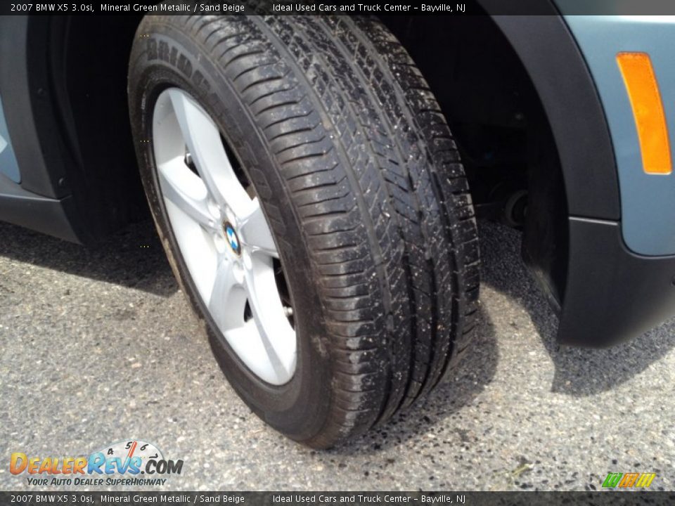 2007 BMW X5 3.0si Mineral Green Metallic / Sand Beige Photo #2