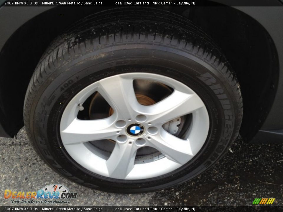 2007 BMW X5 3.0si Mineral Green Metallic / Sand Beige Photo #3